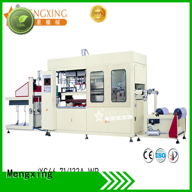 Mengxing fully auto vacuum forming machine plastic container making lunch box production