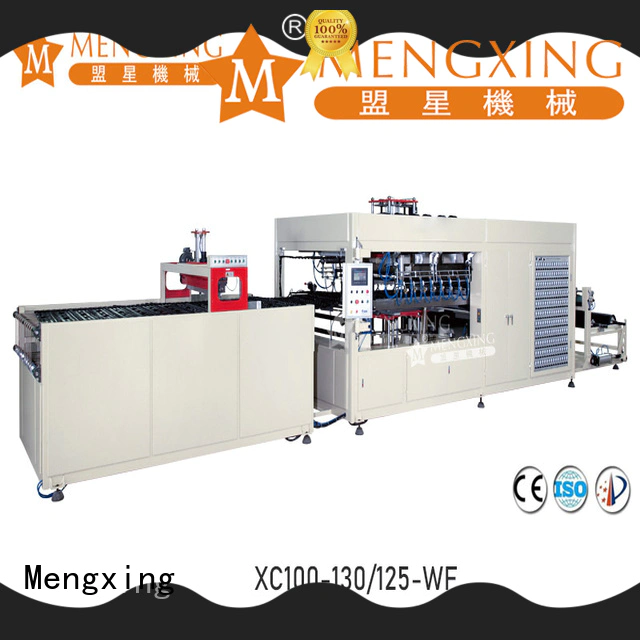 Mengxing fully auto vacuum forming machine plastic container making lunch box production