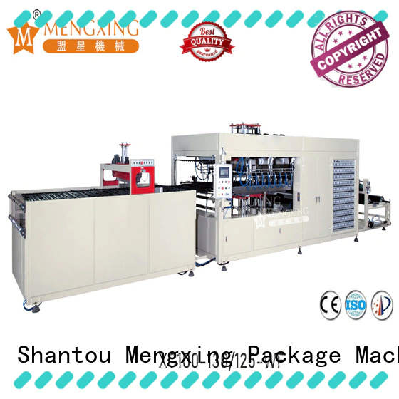 Mengxing fully auto pp vacuum forming machine plastic container making lunch box production