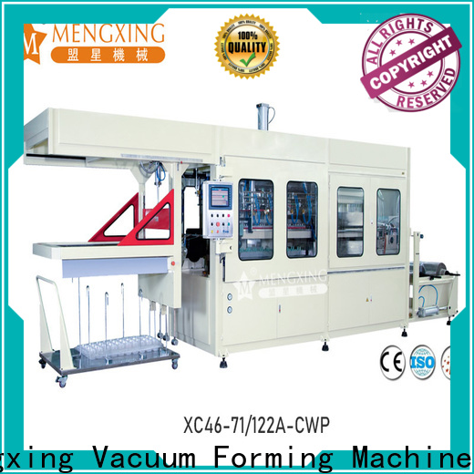 Mengxing pp vacuum forming machine plastic container making lunch box production